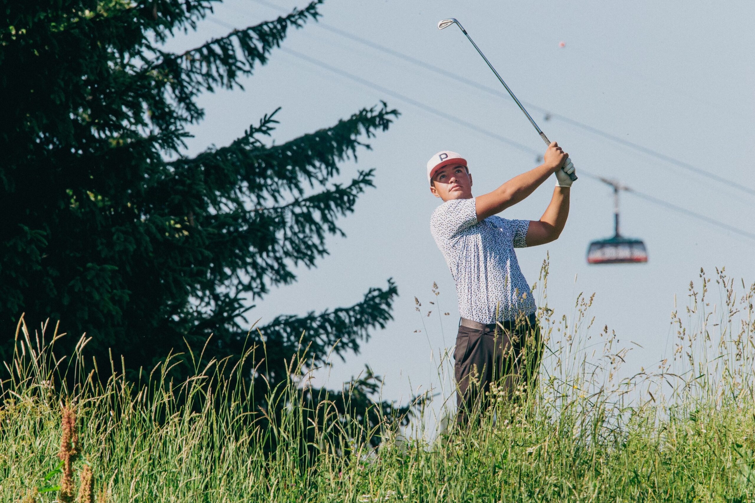 Golfer in Davos